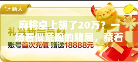麻将桌上胡了20万?一场看似荒诞的赌局,藏着我们这个时代最真实的焦虑 麻将桌上胡了20万?一场看似荒诞的赌局,藏着我们这个时代最真实的焦虑