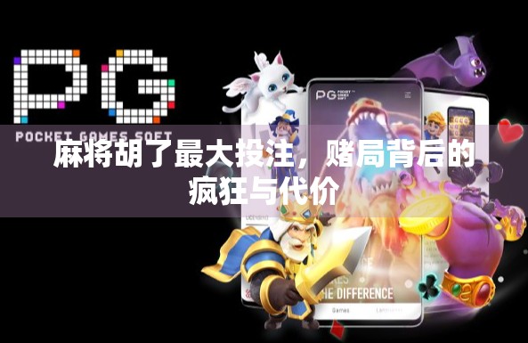 麻将胡了最大投注，赌局背后的疯狂与代价