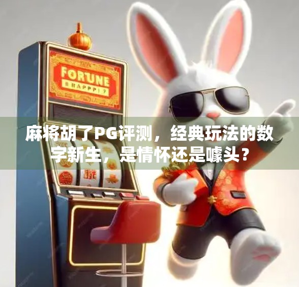 麻将胡了PG评测，经典玩法的数字新生，是情怀还是噱头？