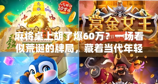麻将桌上胡了爆60万？一场看似荒诞的牌局，藏着当代年轻人最真实的焦虑与渴望！