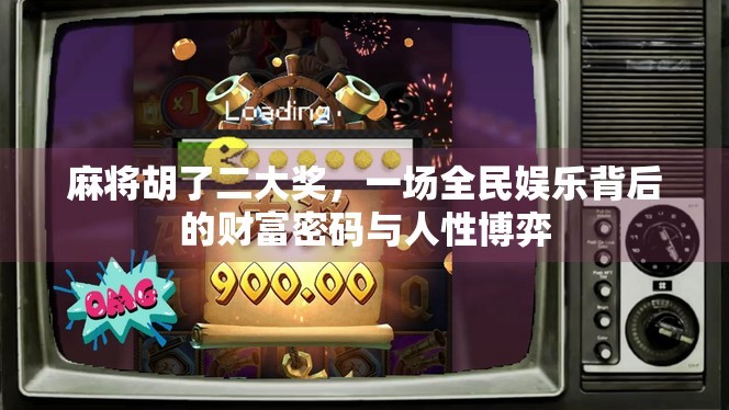 麻将胡了二大奖，一场全民娱乐背后的财富密码与人性博弈