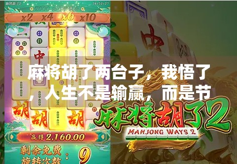 麻将胡了两台子，我悟了，人生不是输赢，而是节奏！