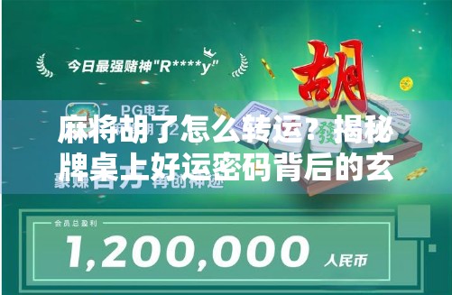 麻将胡了怎么转运？揭秘牌桌上好运密码背后的玄机！