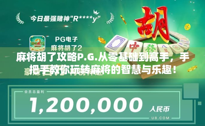 麻将胡了攻略P.G.从零基础到高手，手把手教你玩转麻将的智慧与乐趣！