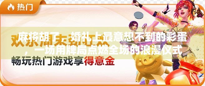 麻将胡了,婚礼上最意想不到的彩蛋,一场用牌局点燃全场的浪漫仪式 麻将胡了,婚礼上最意想不到的彩蛋,一场用牌局点燃全场的浪漫仪式