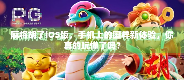 麻将胡了iOS版，手机上的国粹新体验，你真的玩懂了吗？