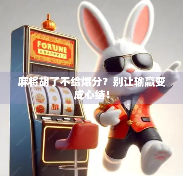 麻将胡了不给爆分?别让输赢变成心结! 麻将胡了不给爆分?别让输赢变成心结!